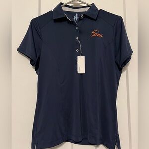 johnnie-O Featherweight Navy Texas Polo